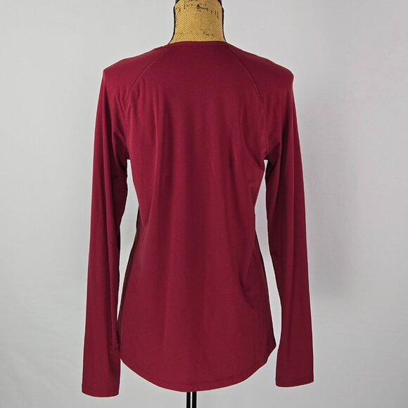 Avia Red Long Sleeve Active Top Women’s Medium M Thumbholes Stretch Workout Gym - Picture 3 of 10